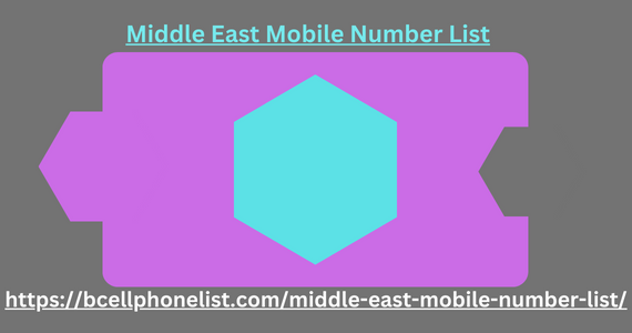 Middle East Mobile Number List