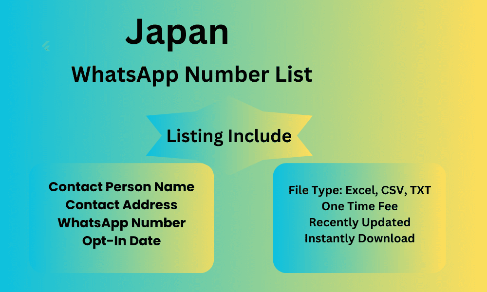 Japan whatsapp number list