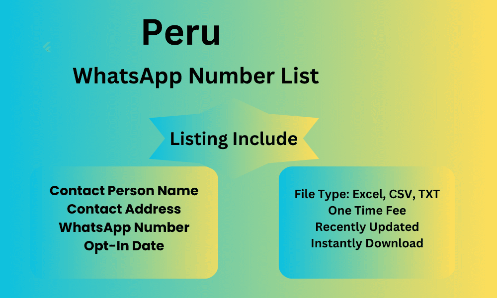 Peru whatsapp number list