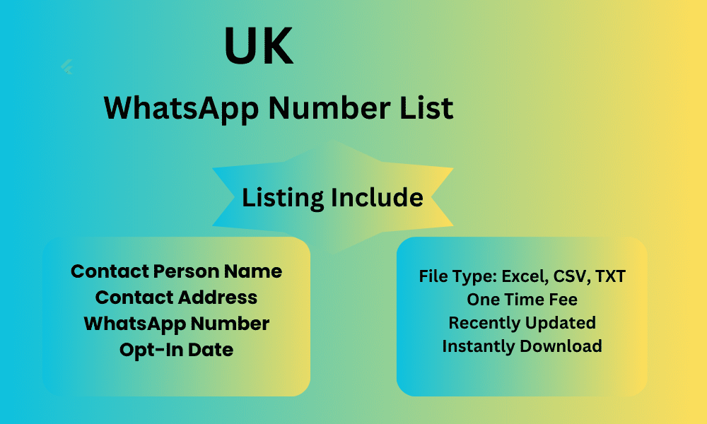UK whatsapp number list